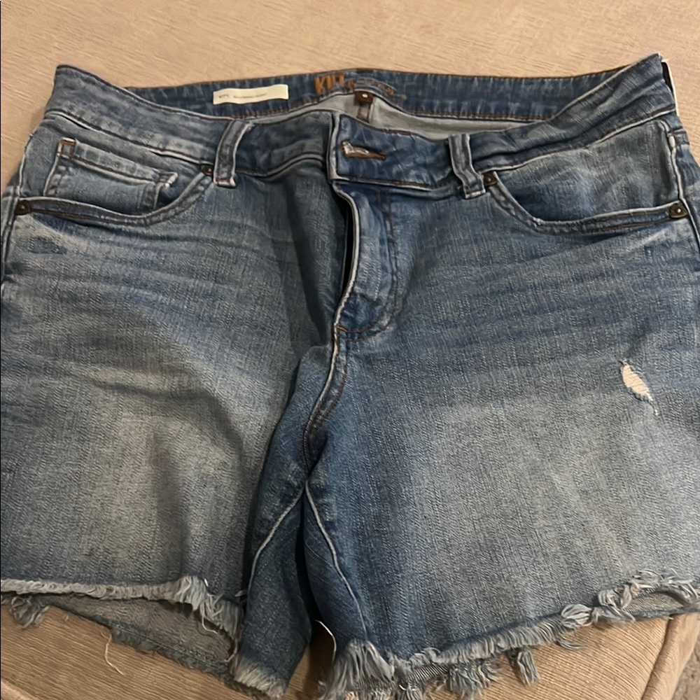 Distressed Denim Shorts